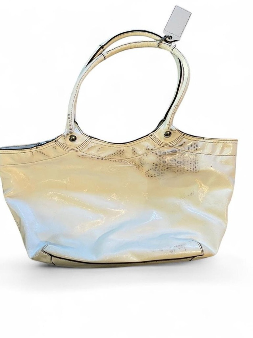 Vintage y2k White Coach Tote